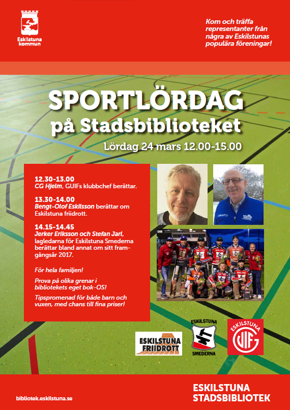 Sportlördag på Stadsbiblioteket