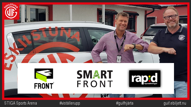 Tack till FRONT, SmartFront och Rapid - viktig samarbetspartner inför nästa säsong. Tack till FRONT, SmartFront och Rapid - viktig samarbetspartner inför nästa säsong.