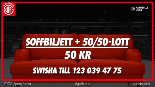 Soffbiljett med 50/50-lott