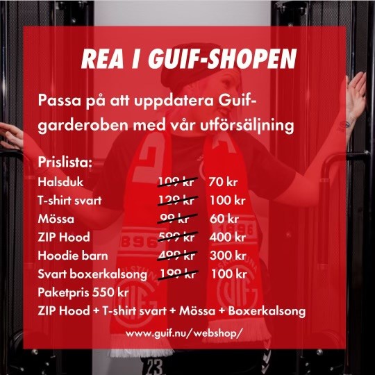 Utförsäljning Guifshopen