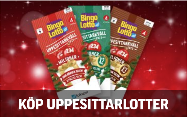 Bingolotter Uppesittarkväll